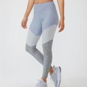 Outdoor Voices Springs Color Block High Rise Waisted Workout Leggings Yoga Pants